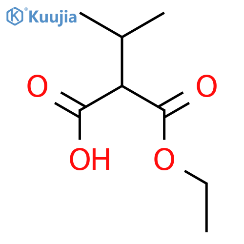 2-(ethyl carboxy)-3-methylbutanoic acid structure