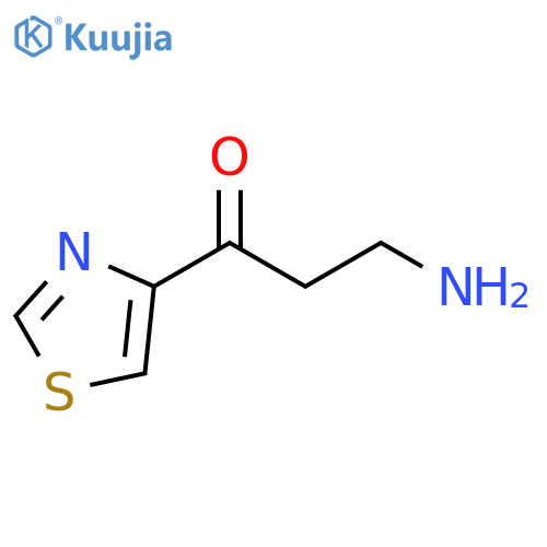 1-Propanone, 3-amino-1-(4-thiazolyl)- structure