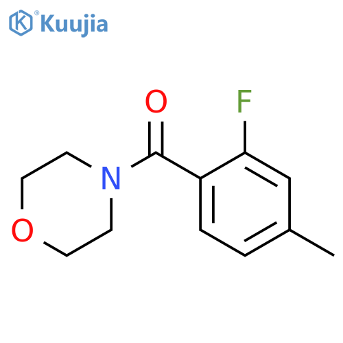 (2-Fluoro-4-methylphenyl)(morpholino)methanone structure