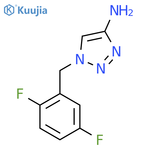 1-(2,5-difluorophenyl)methyl-1H-1,2,3-triazol-4-amine structure