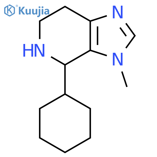 4-cyclohexyl-3-methyl-3H,4H,5H,6H,7H-imidazo4,5-cpyridine structure