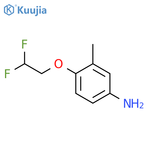 4-(2,2-difluoroethoxy)-3-methylaniline structure
