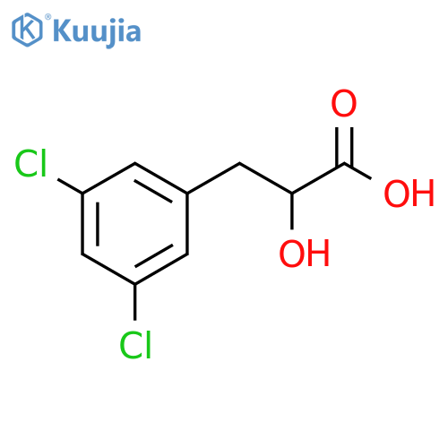 3-(3,5-dichlorophenyl)-2-hydroxypropanoic acid structure
