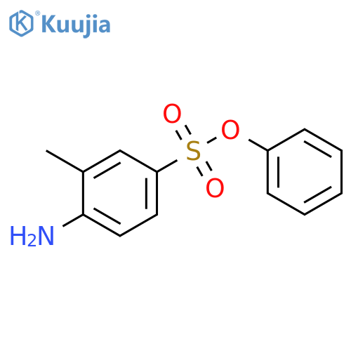 Benzenesulfonic acid, 4-amino-3-methyl-, phenyl ester structure