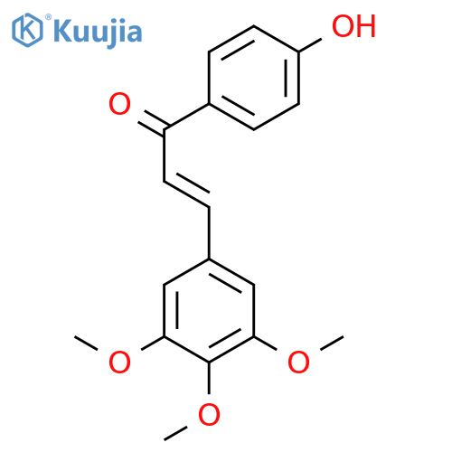 (2E)-1-(4-hydroxyphenyl)-3-(3,4,5-trimethoxyphenyl)prop-2-en-1-one structure