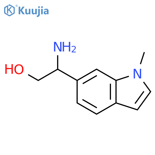 2-amino-2-(1-methyl-1H-indol-6-yl)ethan-1-ol structure