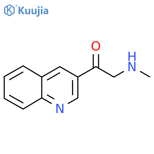 2-(methylamino)-1-(quinolin-3-yl)ethan-1-one structure