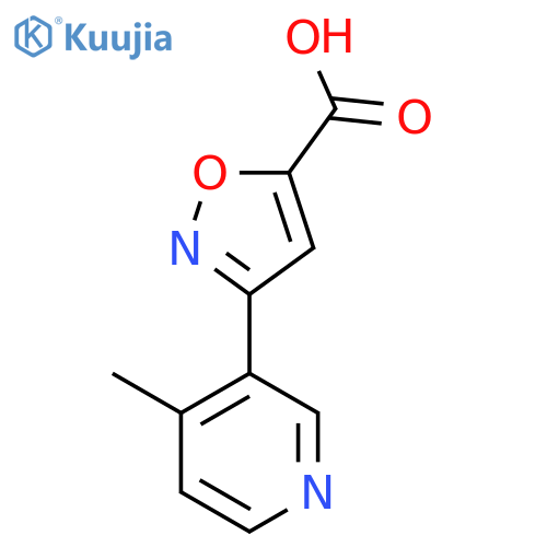 3-(4-methylpyridin-3-yl)-1,2-oxazole-5-carboxylic acid structure