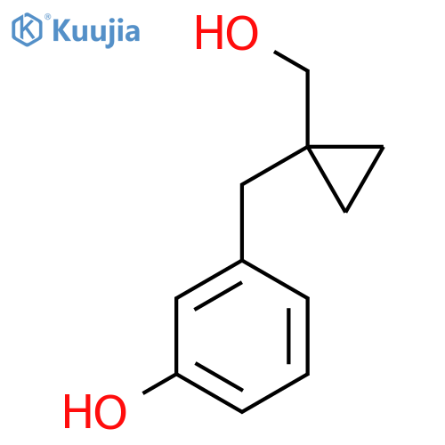 3-{1-(hydroxymethyl)cyclopropylmethyl}phenol structure