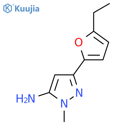3-(5-Ethylfuran-2-yl)-1-methyl-1H-pyrazol-5-amine structure