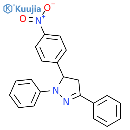 1H-Pyrazole,4,5-dihydro-5-(4-nitrophenyl)-1,3-diphenyl- structure
