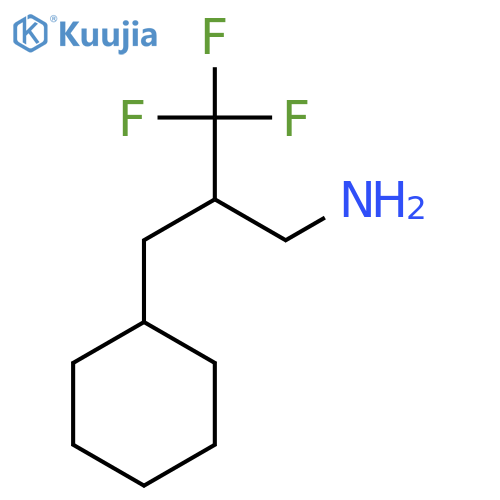 3-amino-2-(trifluoromethyl)propylcyclohexane structure