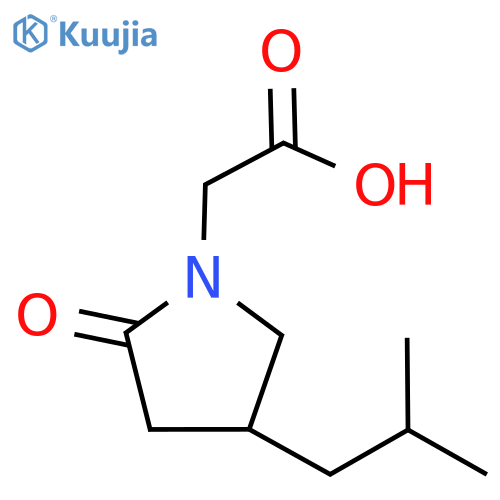4-(2-Methylpropyl)-2-oxo-1-pyrrolidineacetic Acid structure