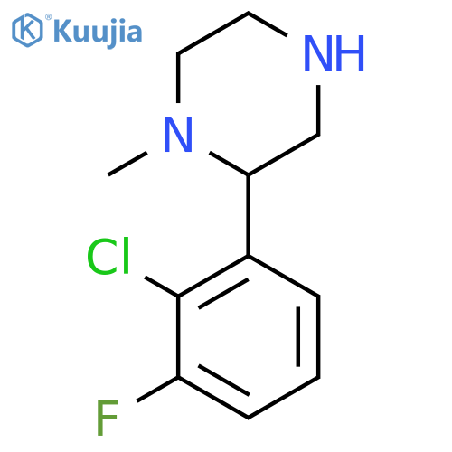 2-(2-chloro-3-fluorophenyl)-1-methylpiperazine structure