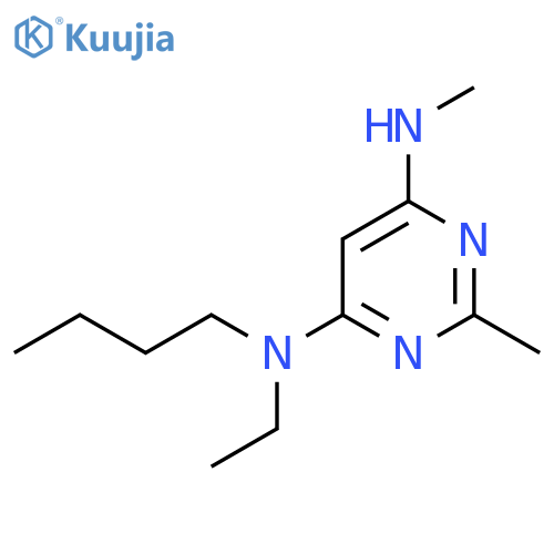 N4-Butyl-N4-ethyl-N6,2-dimethylpyrimidine-4,6-diamine structure