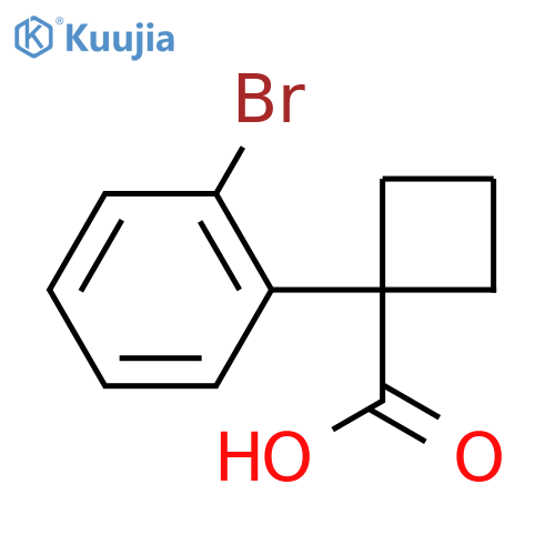 1-(2-Bromophenyl)cyclobutanecarboxylic Acid structure