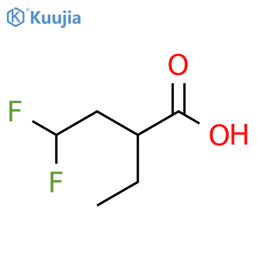 2-Ethyl-4,4-difluorobutanoic acid structure