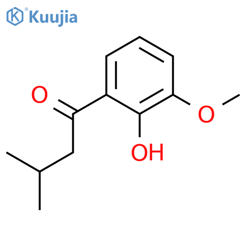 1-Butanone, 1-(2-hydroxy-3-methoxyphenyl)-3-methyl- structure