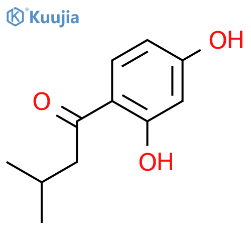 1-(2,4-dihydroxyphenyl)-3-methyl-1-butanone structure