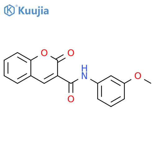 2-Oxo-2H-chromene-3-carboxylic acid (3-methoxy-phenyl)-amide structure