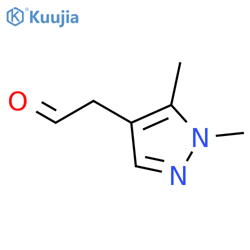 2-(1,5-dimethyl-1H-pyrazol-4-yl)acetaldehyde structure