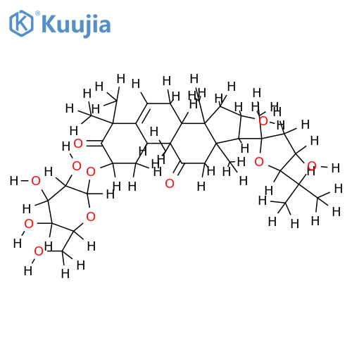 26-Deoxy,3-Ketone,2-O-beta-D-Glucopyranoside-(2beta,3beta,16alpha,20(,24(,25()-20,24-Epoxy-2,3,16,25,26-pentahydroxycucurbit-5-en-11-one structure
