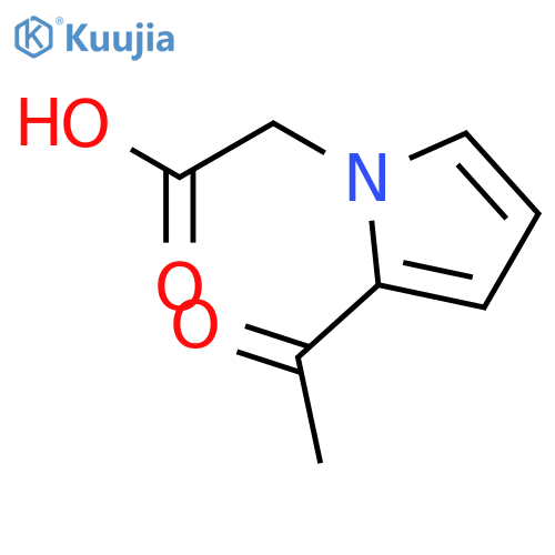 1H-Pyrrole-1-aceticacid, 2-acetyl- structure