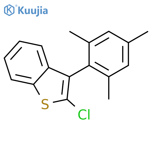 Benzo[b]thiophene, 2-chloro-3-(2,4,6-trimethylphenyl)- structure