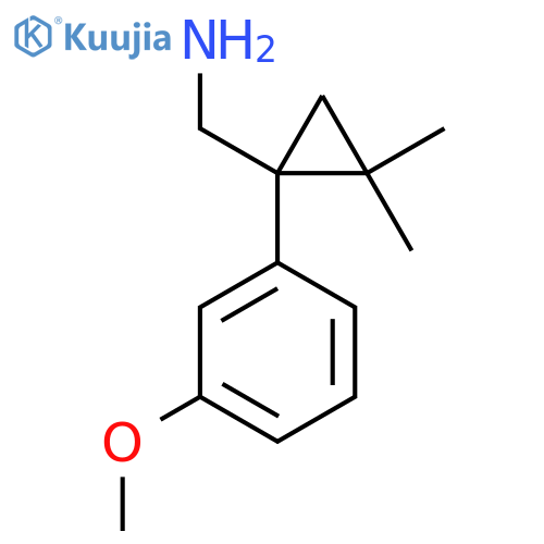 1-(3-methoxyphenyl)-2,2-dimethylcyclopropylmethanamine structure