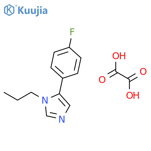 1H-Imidazole, 5-(4-fluorophenyl)-1-propyl-, ethanedioate (1:1) structure