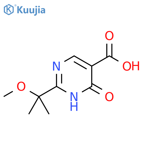 5-Pyrimidinecarboxylic acid, 1,6-dihydro-2-(1-methoxy-1-methylethyl)-6-oxo- structure