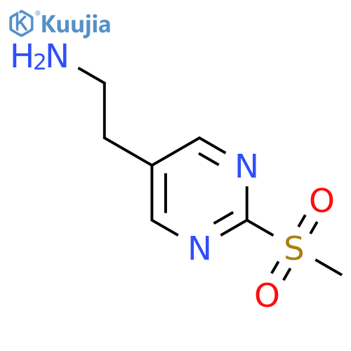 2-(2-Methanesulfonylpyrimidin-5-yl)ethan-1-amine structure