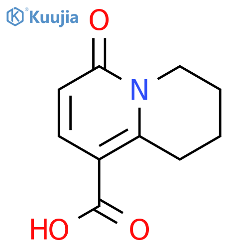 4-Oxo-6,7,8,9-tetrahydro-4H-quinolizine-1-carboxylic acid structure