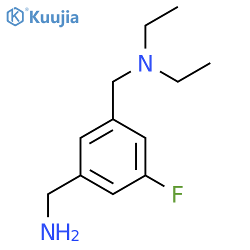N-[[3-(aminomethyl)-5-fluorophenyl]methyl]-N-ethylethanamine structure