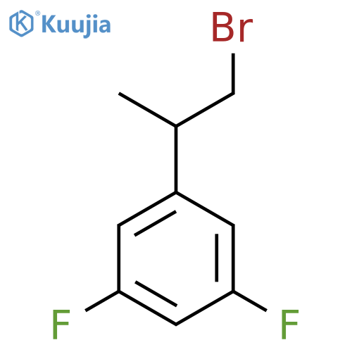 1-(1-bromopropan-2-yl)-3,5-difluorobenzene structure