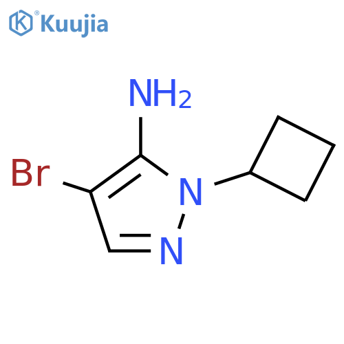 4-bromo-1-cyclobutyl-1H-pyrazol-5-amine structure