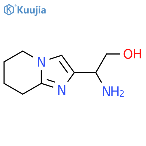 2-amino-2-{5H,6H,7H,8H-imidazo1,2-apyridin-2-yl}ethan-1-ol structure