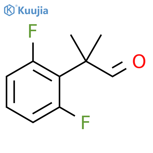 2-(2,6-difluorophenyl)-2-methylpropanal structure