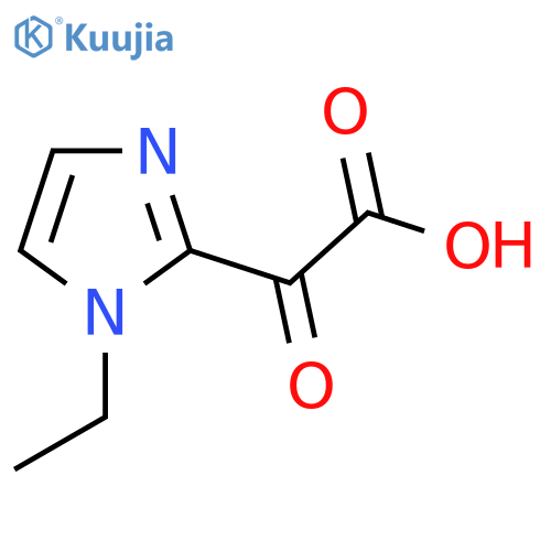 2-(1-ethyl-1H-imidazol-2-yl)-2-oxoacetic acid structure