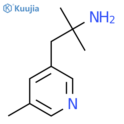 2-methyl-1-(5-methylpyridin-3-yl)propan-2-amine structure