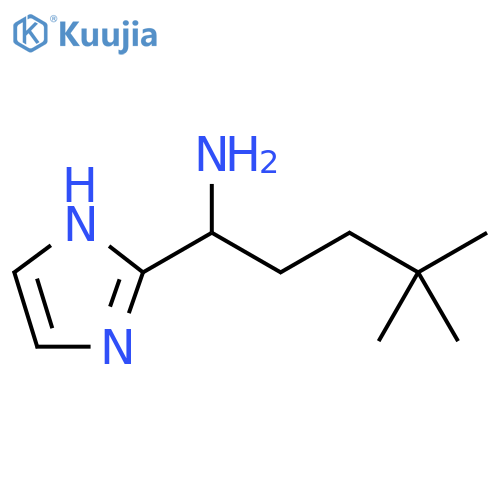 1-(1H-imidazol-2-yl)-4,4-dimethylpentan-1-amine structure