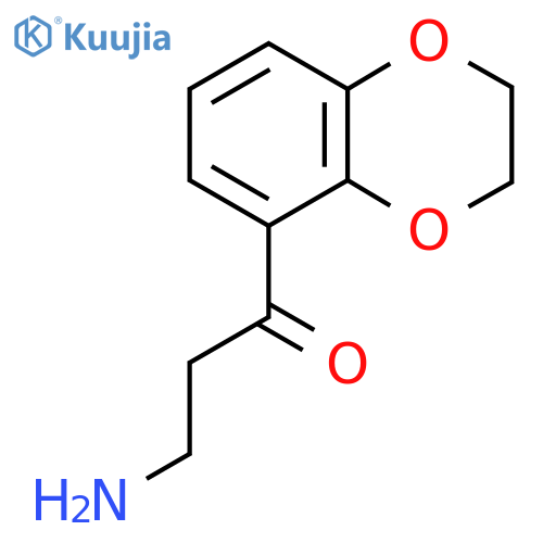 3-amino-1-(2,3-dihydro-1,4-benzodioxin-5-yl)propan-1-one structure