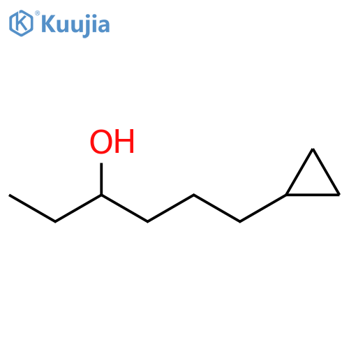 Cyclopropanebutanol, α-ethyl- structure