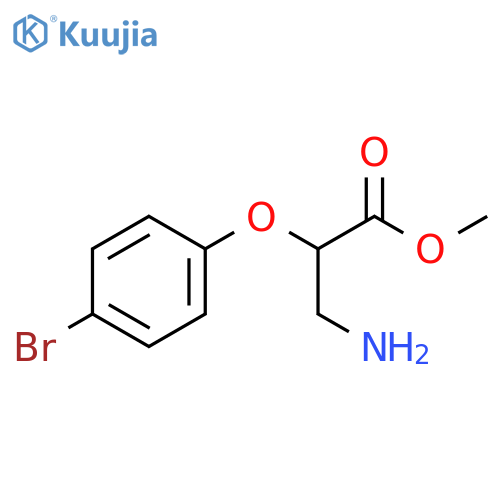 methyl 3-amino-2-(4-bromophenoxy)propanoate structure