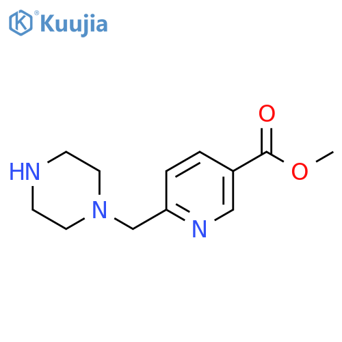 methyl 6-(piperazin-1-yl)methylpyridine-3-carboxylate structure