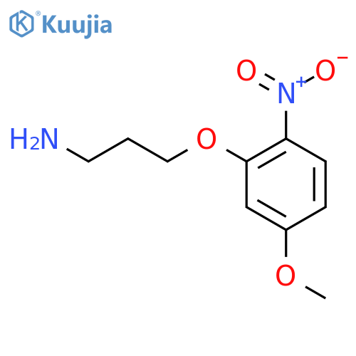 3-(5-methoxy-2-nitrophenoxy)propan-1-amine structure