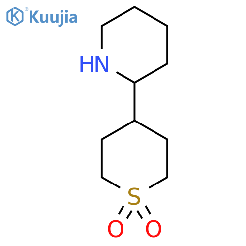 4-(Piperidin-2-yl)-1lambda6-thiane-1,1-dione structure