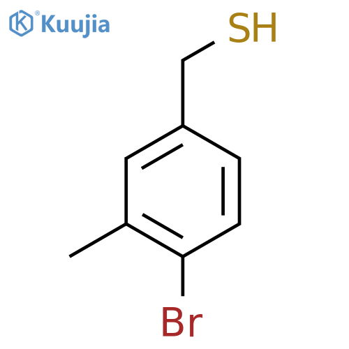 (4-Bromo-3-methylphenyl)methanethiol structure