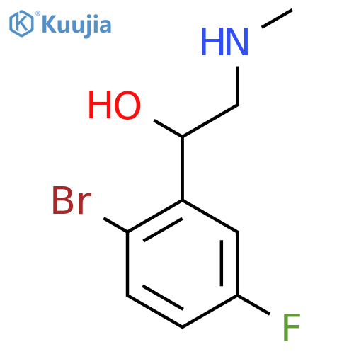 1-(2-bromo-5-fluorophenyl)-2-(methylamino)ethan-1-ol structure