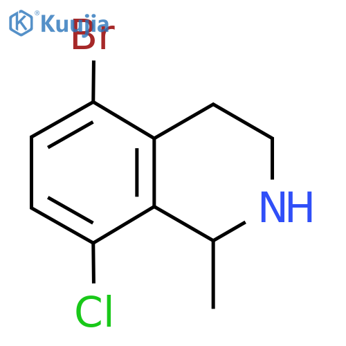 5-Bromo-8-chloro-1-methyl-1,2,3,4-tetrahydroisoquinoline structure